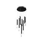 ET2 Lighting E11029-95BK Diaphane 9-Lumières 45W Noir Suspendu