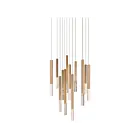 ET2 Lighting E11032-95GLD Diaphane 12-Lumières 60W Or Suspendu