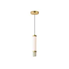 ET2 Lighting E11051-01TVGLD Travertine 2-Lumières 11W Travertin/Or Suspendu