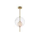 ET2 Lighting E11092-10NAB Martini 1-Lumière 10W Laiton naturel vieilli Suspendu