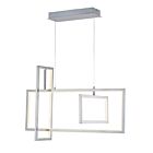ET2 Lighting E20356-SN Link 3-Lumières 120W Nickel satiné Suspendu