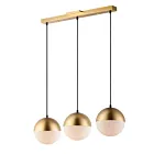 ET2 Lighting E20363-92MG Half Moon 3-Lumières 27W Or métallisé Suspendu