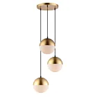 ET2 Lighting E20364-92MG Half Moon 3-Lumières 27W Or métallisé Suspendu