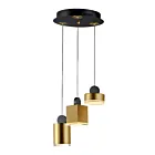 ET2 Lighting E20863-75BKGLD Nob 1-Lumière 19.5W Noir/Or Suspendu