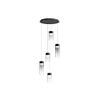 ET2 Lighting E21185-142GM Highball 5-Lumières 40W Gunmetal Suspendu