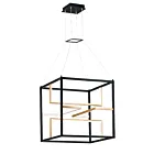 ET2 Lighting E21226-BKGLD Chamber 4-Lumières 176W Noir/Or Suspendu