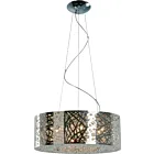ET2 Lighting E21308-10PC-BUL Inca 9-Lumières 36W Chrome poli Suspendu