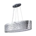 ET2 Lighting E21310-10PC Inca 9-Lumières 360W Chrome poli Suspendu