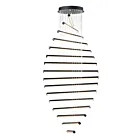 ET2 Lighting E21379-BK Hover 16-Lumières 160W Noir Suspendu
