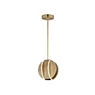 ET2 Lighting E21482-SBR Interval 1-Lumière 18W Laiton satiné Suspendu