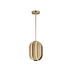 ET2 Lighting E21484-SBR Interval 1-Lumière 26W Laiton satiné Suspendu