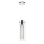 ET2 Lighting E22000-10 Frost 1-Lumière 50W Chrome poli Suspendu