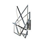ET2 Lighting Trapezoid E22674-PC 1-Lumière Chrome poli 45W Applique murale LED