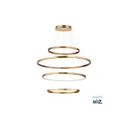 ET2 Lighting E22729-GLD Groove WiZ 4-Lumières 160W Or Suspendu
