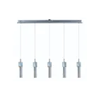 ET2 Lighting E22764-89PC Fizz III 5-Lumières 37.5W Chrome poli Suspendu