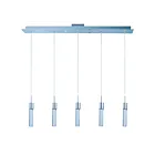 ET2 Lighting E22774-91PC Fizz IV 5-Lumières 37.5W Chrome poli Suspendu