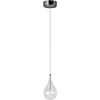 ET2 Lighting E23111-18 Larmes 1-Lumière 1.5W Chrome poli Suspendu