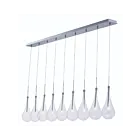 ET2 Lighting E23129-18PC Larmes LED 9-Lumières 13.5W Chrome poli Suspendu