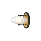 ET2 Lighting Amulet E24030-24BKNAB 1-Lumière Noir/Laiton vieilli naturel 8W Applique murale LED