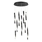 ET2 Lighting E24156-BK Pirouette 10-Lumières 1200W Noir Suspendu