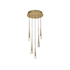 ET2 Lighting E24225-122GLD Pierce 5-Lumières 15W Or Suspendu