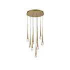 ET2 Lighting E24227-122GLD Pierce 9-Lumières 27W Or Suspendu