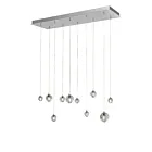 ET2 Lighting E24507-91PC Harmony 10-Lumières 15W Chrome poli Suspendu