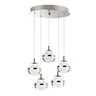 ET2 Lighting E24595-93PC Swank 5-Lumières 30W Chrome poli Suspendu