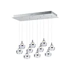 ET2 Lighting E24599-93PC Swank 10-Lumières 60W Chrome poli Suspendu