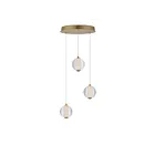 ET2 Lighting E24643-144GLD Rhythm 3-Lumières 15W Or Suspendu