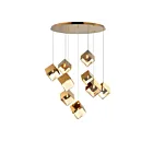 ET2 Lighting E24689-26FG Ice Cube 9-Lumières 36W Or français Suspendu