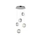 ET2 Lighting E24695-75PC Pulse 5-Lumières 30W Chrome poli Suspendu