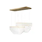 ET2 Lighting E24873-133FG Rinkle 3-Lumières 36W Or français Suspendu