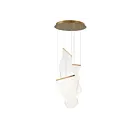ET2 Lighting E24874-133FG Rinkle 3-Lumières 9W Or français Suspendu