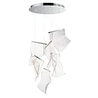 ET2 Lighting E24875-133PC Rinkle 6-Lumières 150W Chrome poli Suspendu