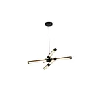 ET2 Lighting E24943-APBK Rollo 1-Lumière 40W Pacanier antique/noir Suspendu