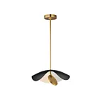 ET2 Lighting E24964-WTBKGLD Carmen 1-Lumière 7W Noir/Or Suspendu