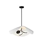 ET2 Lighting E24968-WTBK Carmen 3-Lumières 21W Noir Suspendu