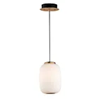 ET2 Lighting E25064-92BKGLD Soji 2-Lumières 8W Noir/Or Suspendu