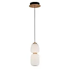 ET2 Lighting E25066-92BKGLD Soji 1-Lumière 14W Noir/Or Suspendu