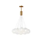 ET2 Lighting E25089-54GLD Burst 12-Lumières 21.6W Noir Suspendu