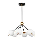 ET2 Lighting E25116-92BKGLD Quest 6-Lumières 36W Noir/Or Suspendu