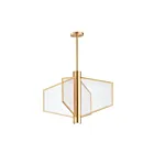 ET2 Lighting E25132-133NAB Telstar 4-Lumières 40W Laiton naturel vieilli Suspendu