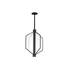 ET2 Lighting E25134-133BK Telstar 4-Lumières 42W Noir Suspendu