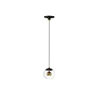 ET2 Lighting E25152-BKNAB Nucleus 1-Lumière 8W Noir/Laiton vieilli naturel Suspendu