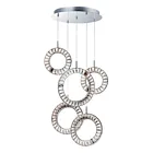 ET2 Lighting E30567-20PC Charm 5-Lumières 400W Chrome poli Suspendu