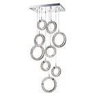 ET2 Lighting E30568-20PC Charm 9-Lumières 1350W Chrome poli Suspendu