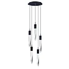 ET2 Lighting E31244-20BK Quartz 5-Lumières 30W Noir Suspendu