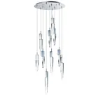 ET2 Lighting E31247-20PC Quartz 10-Lumières 60W Chrome poli Suspendu