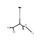 ET2 Lighting E32795-93BK Blossom 5-Lumières 20W Noir Suspendu